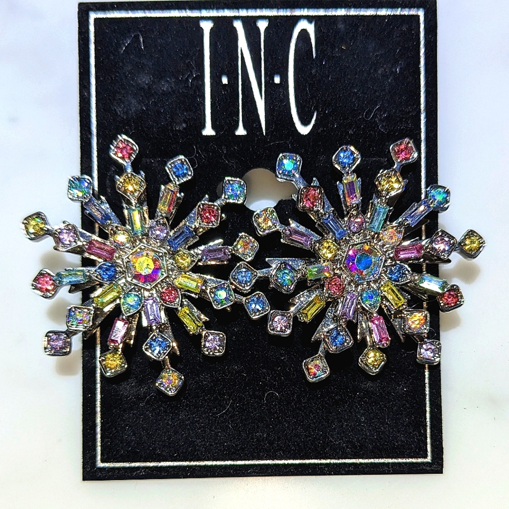 INC Earrings / Snowflake Jewelry